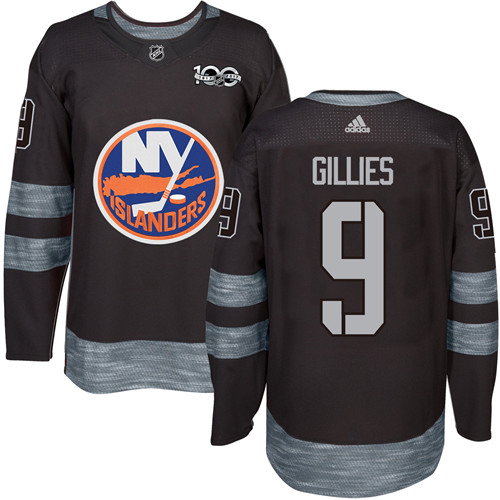 Adidas Islanders #9 Clark Gillies Black 1917-100th Anniversary Stitched NHL Jersey